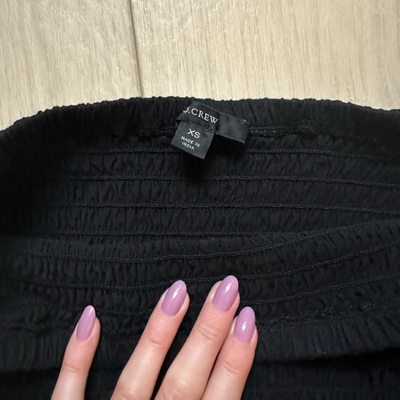 J. Crew Broken-in Jersey strapless smocked top - Picture 2 of 4